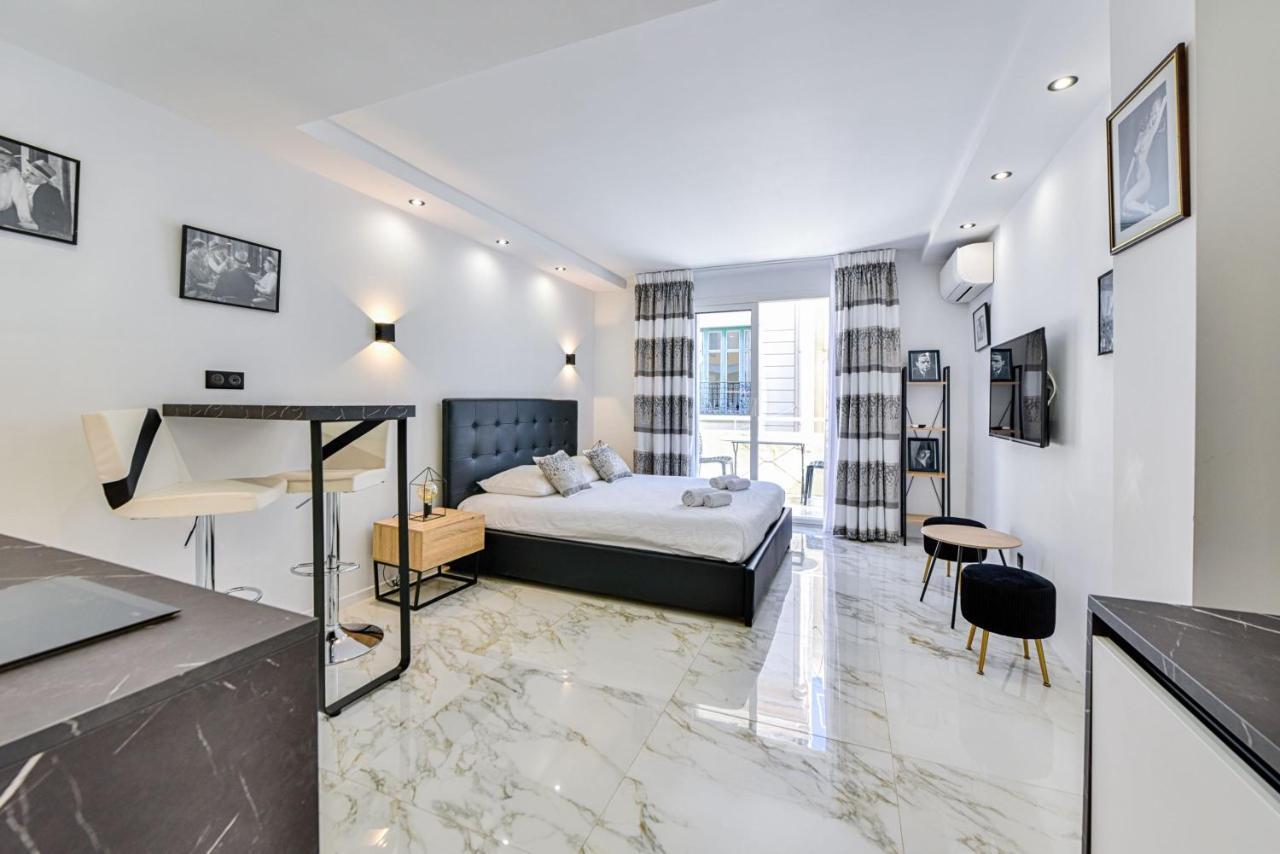 Large Studio - 50M Cannes Beach - Terrace Sea View Ngoại thất bức ảnh